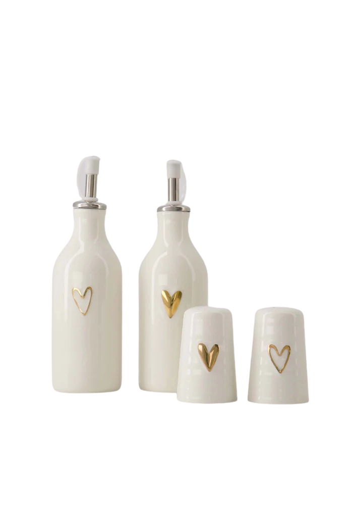 Zusss | Olie/azijn fles hartje goud