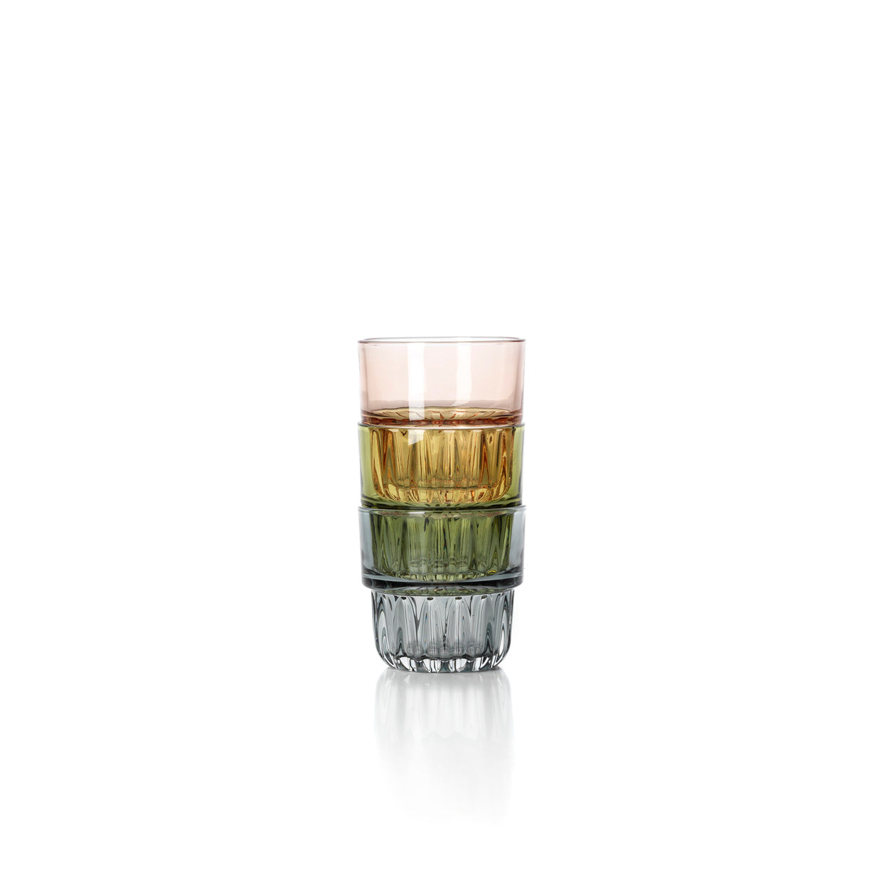 Bazar Bizar Waterglas Faced Tumbler smokey grijs