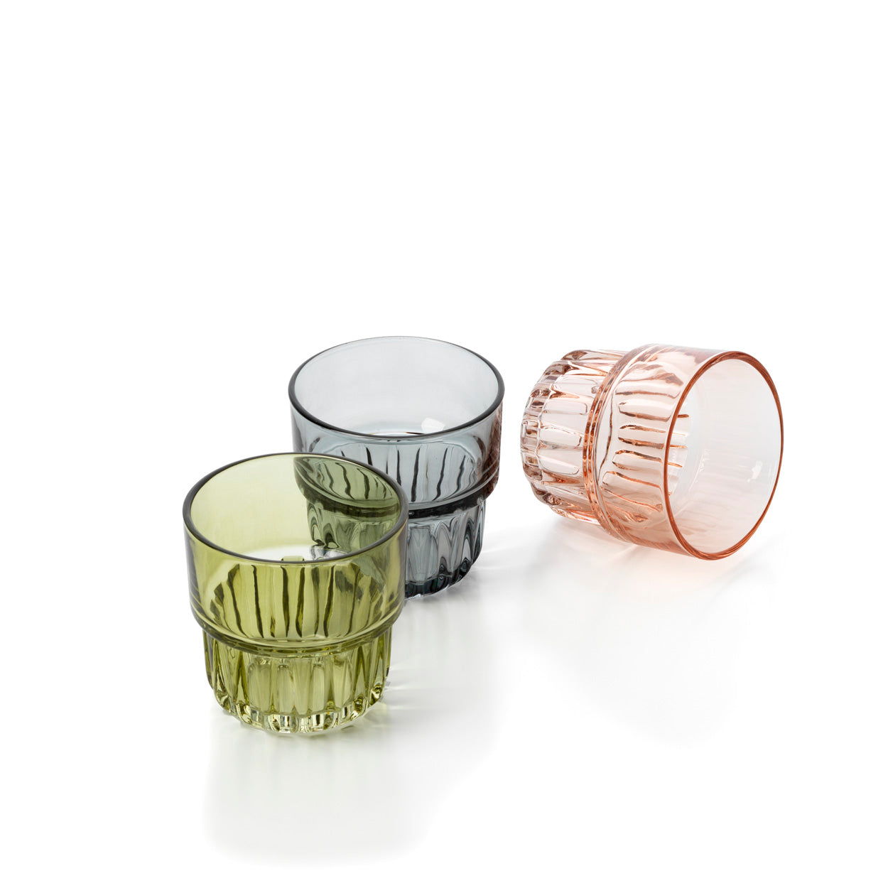 Bazar Bizar Waterglas Faced Tumbler smokey grijs