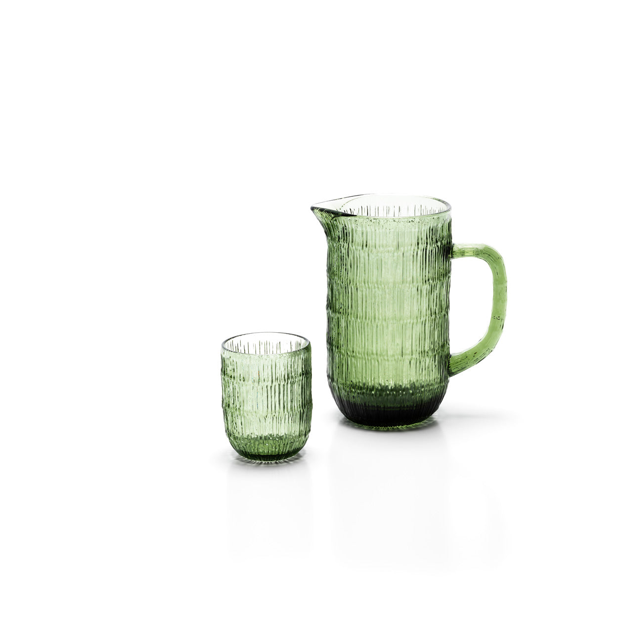 Bazar Bizar Waterkan The Ripple Mosgroen glas