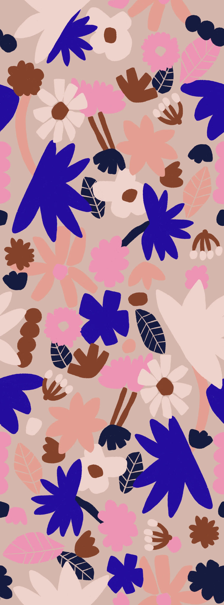 Behang Meet Me at the Wall - Flowerplay - Natural Nood