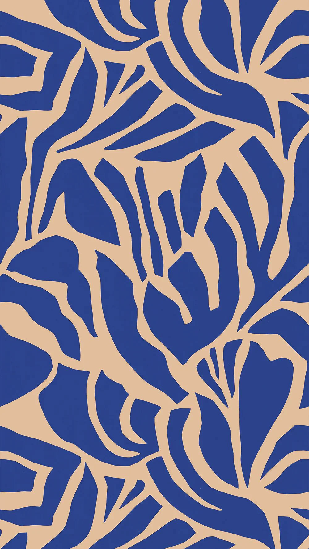Behang Meet Me at the Wall - Flow Blues - Sabine van Vessem 320cm