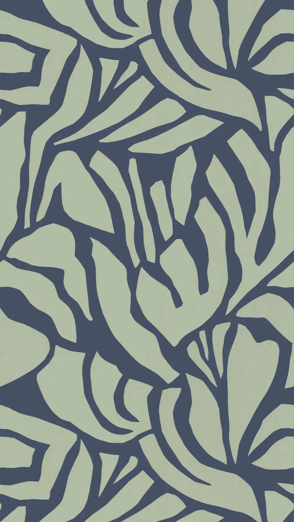 Behang Meet Me at the Wall - Flow Grean 3 - Sabine van Vessem 320cm