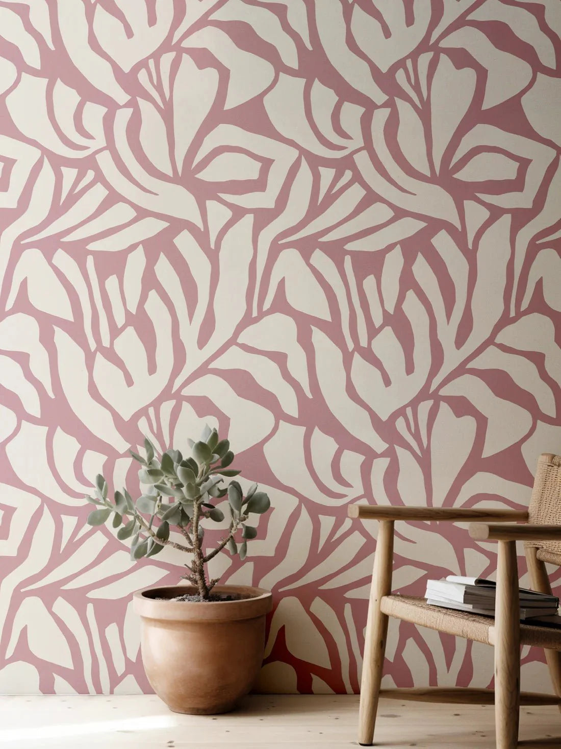 Behang Meet Me at the Wall - Flow Mauve - Sabine van Vessem 320cm
