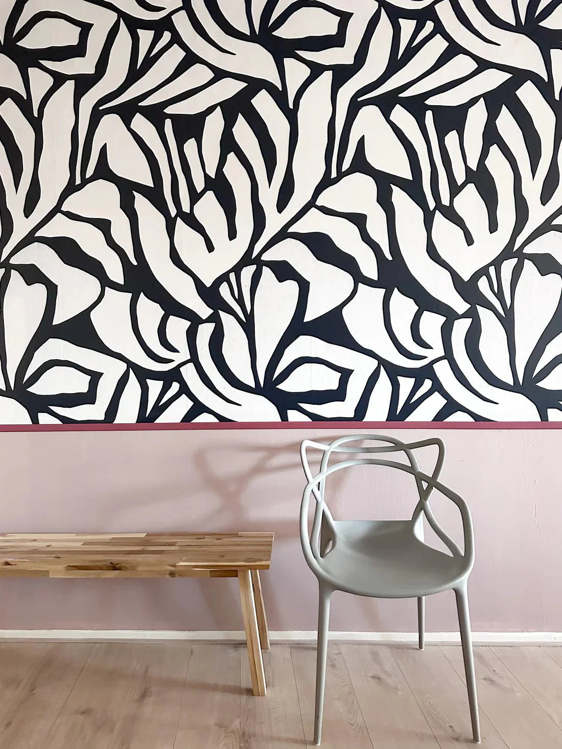 Behang Meet Me at the Wall - Flow Dark - Sabine van Vessem 320cm
