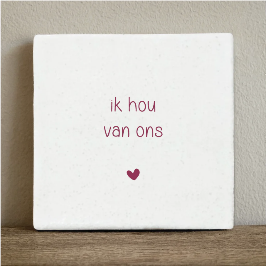 Tegeltje ik hou van ons