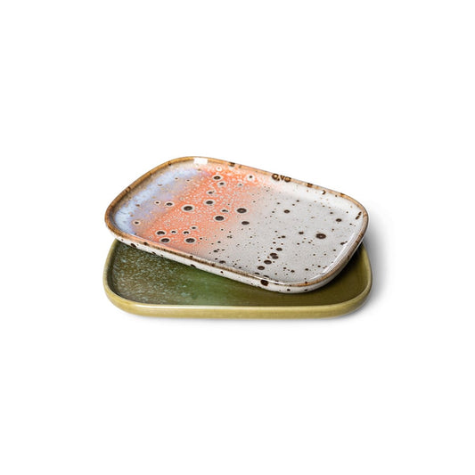 HK Living | 70's servies schaaltjes atlas set van 2