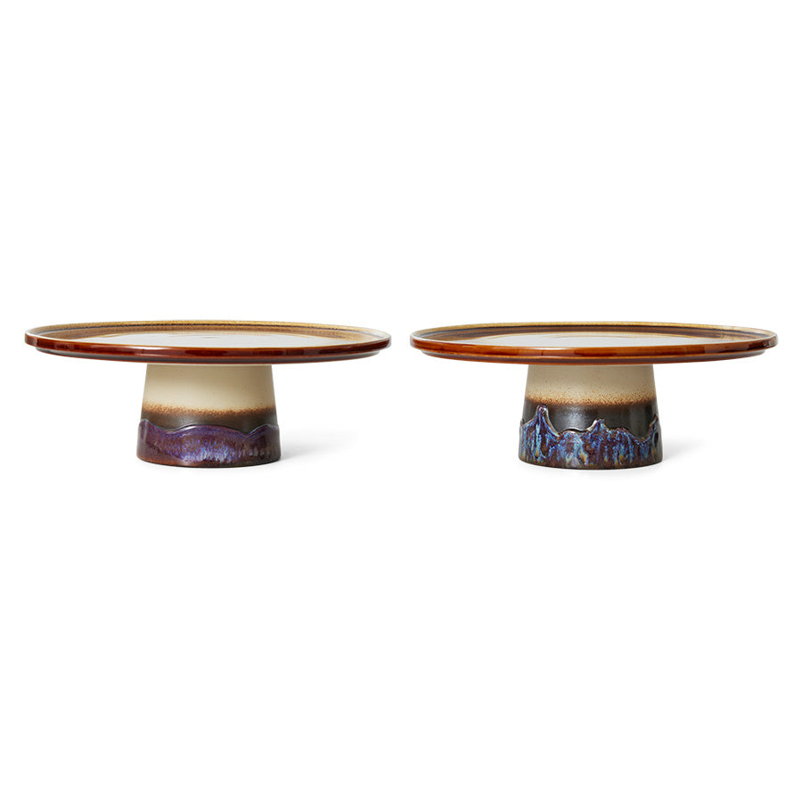 HK Living | 70's servies Taartschaal Orbit