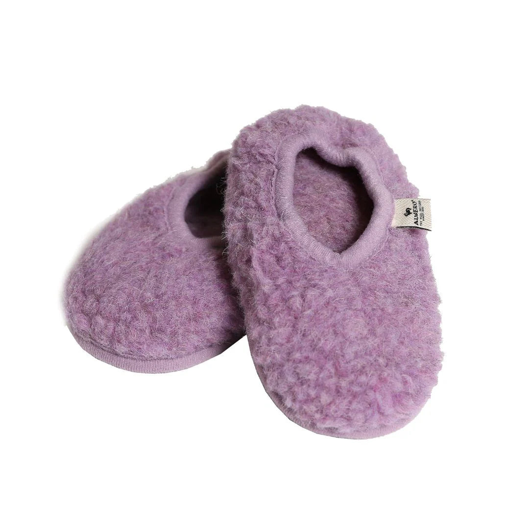 Alwero | Lila Wollpantoffeln
