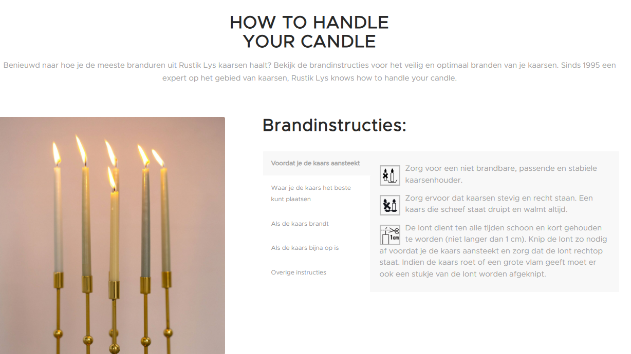 Rustiklys | Tischkerze 18 cm, antikviolett