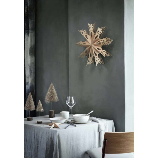 Broste Copenhagen | Papieren sneeuwster zilver 15cm