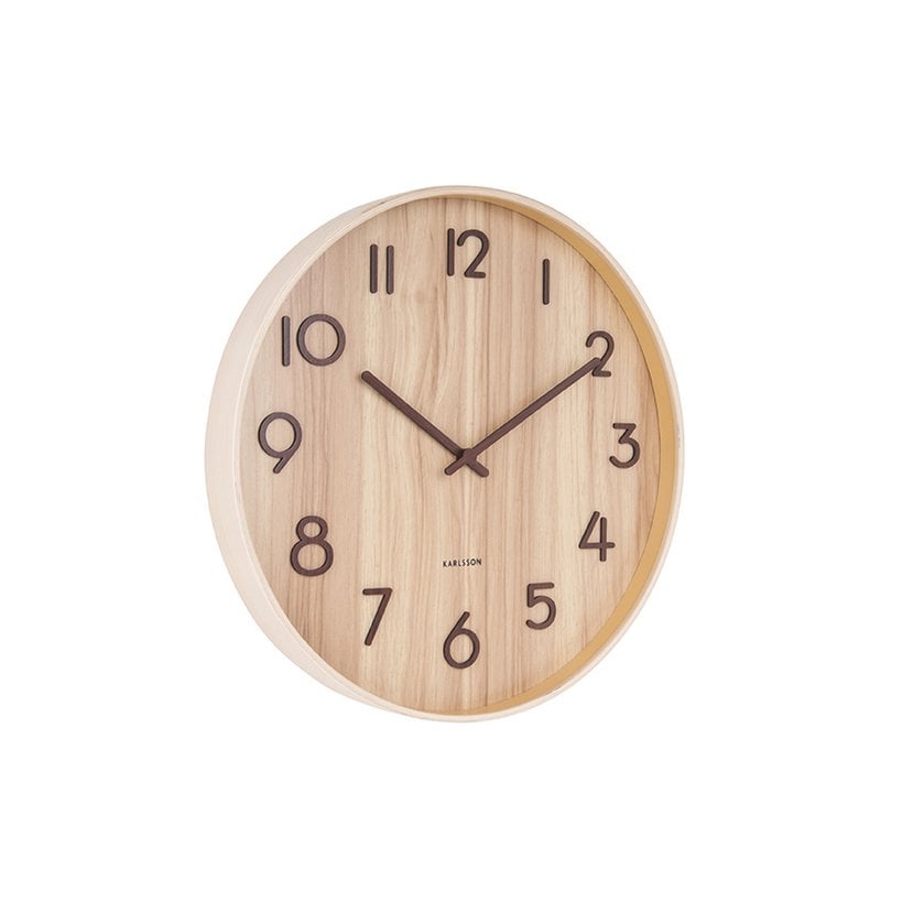 Karlsson Wandklok Puur eiken 40cm