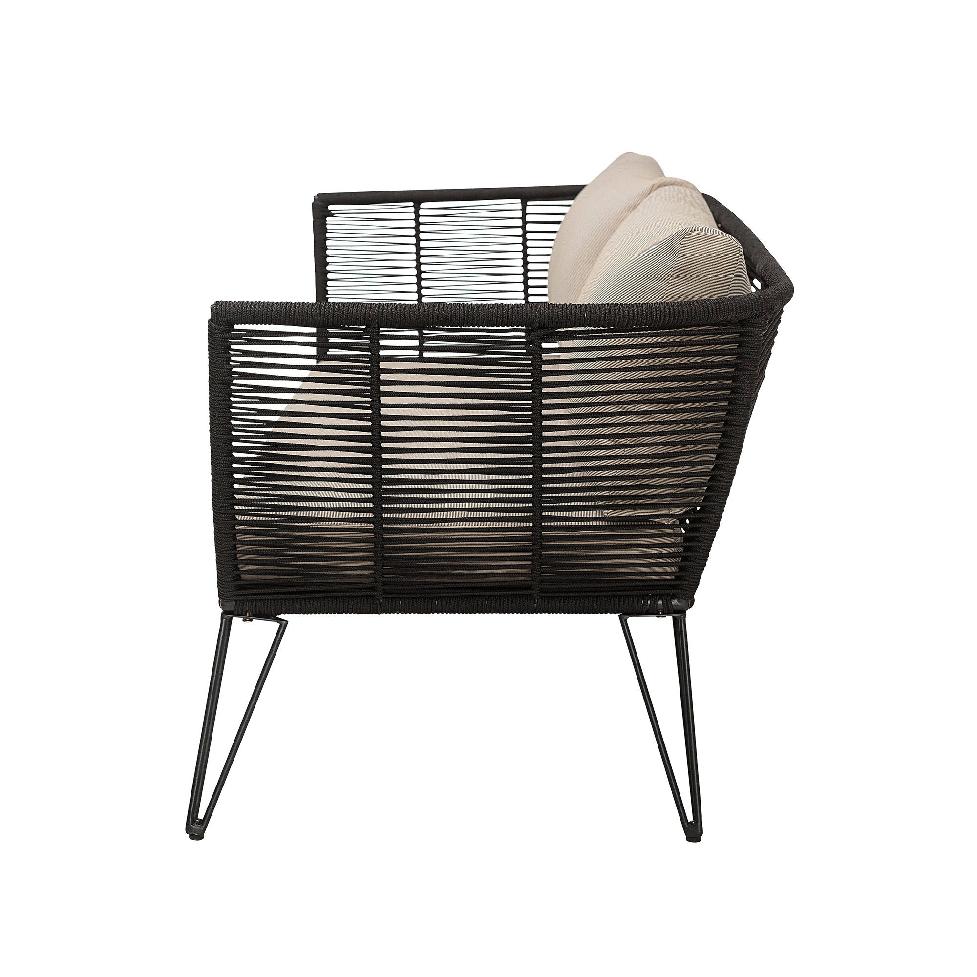 Bloomingville | Tuinbank Mundo zwart metaal