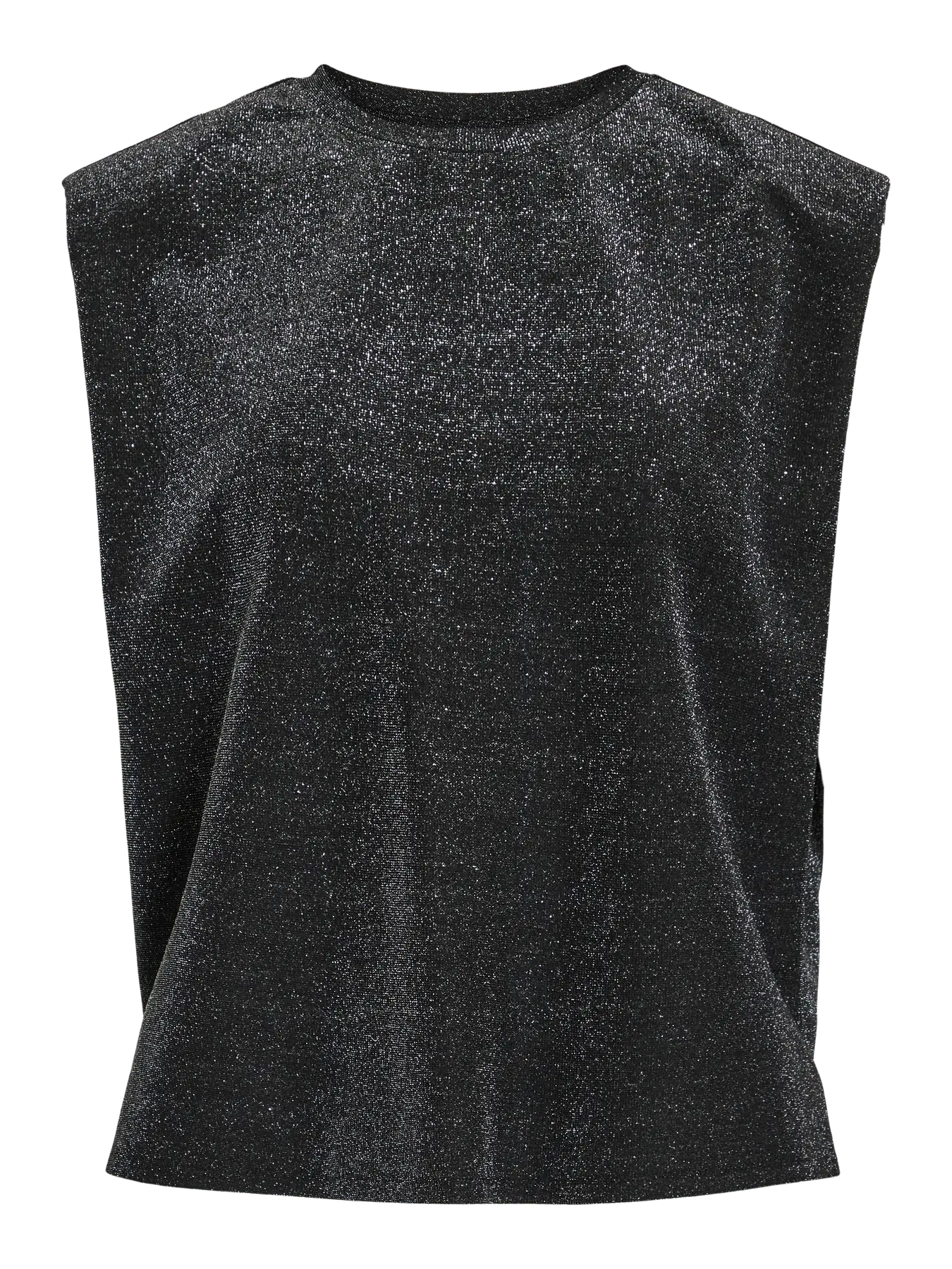 Vila | Top Glitenna schwarz silber