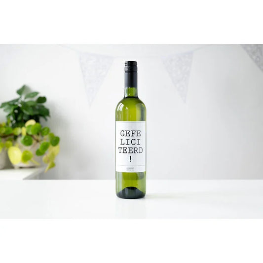 Flessenwerk | Witte wijn Gefeliciteerd!
