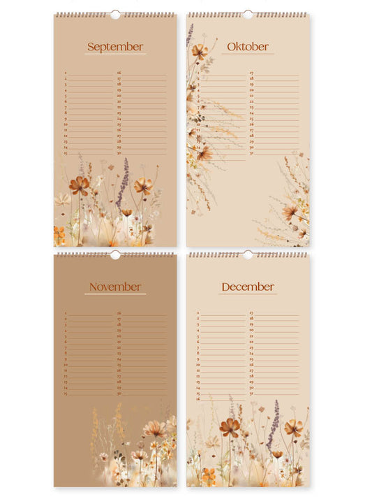 Jots | Verjaardagskalender Wilde bloemen