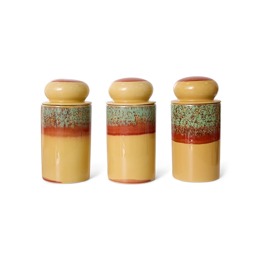 HK Living | 70's servies voorraadpot cove