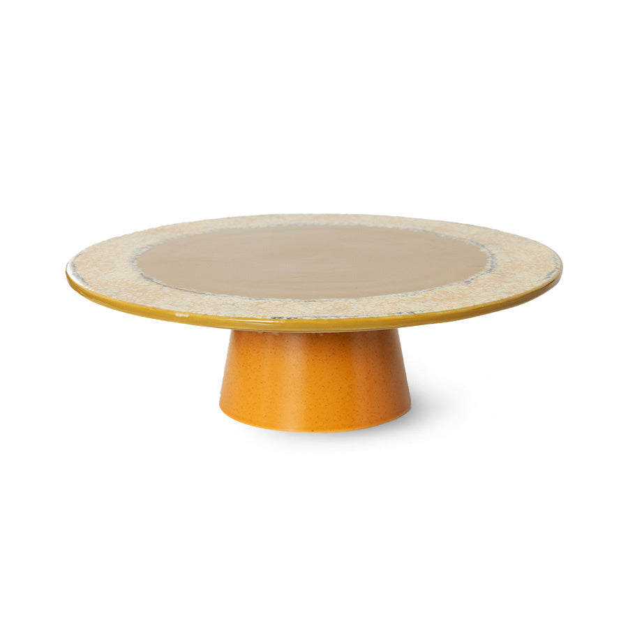 HK Living | 70's servies taartschaal Papaya