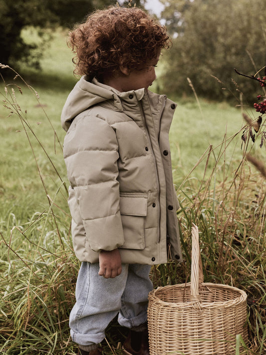 Lil Atelier | Winterjas Lamedow puffer groen