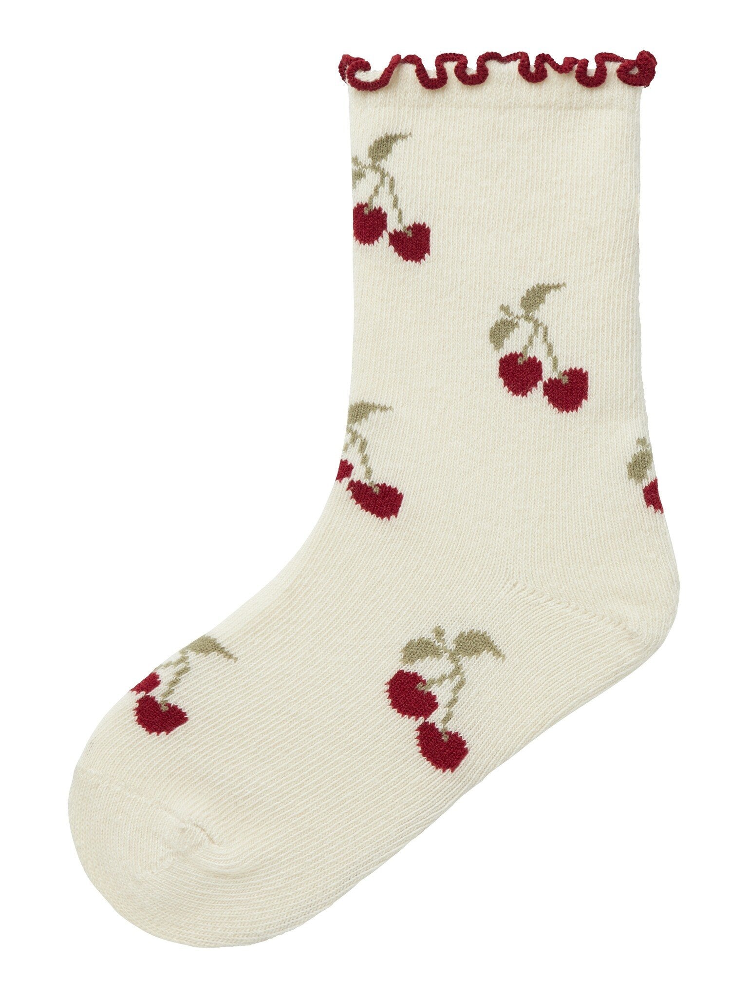 Lil Atelier | Socken Kirschen Turteltaube
