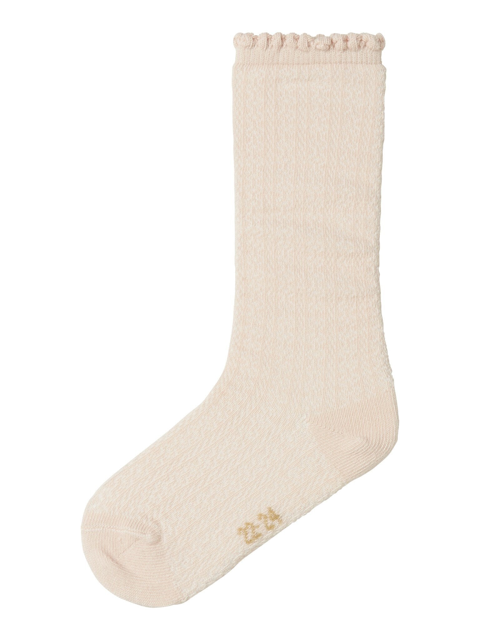 Lil Atelier | Socken Dalfi Kniestrümpfe Pfirsichfarben