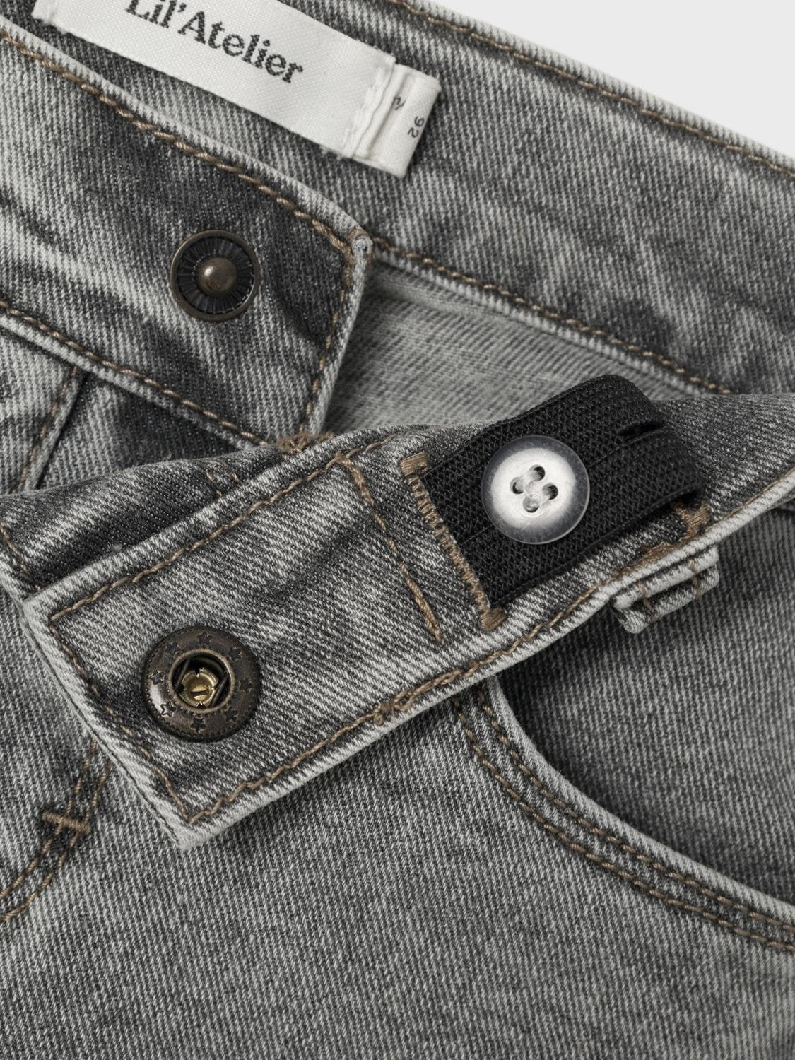 Lil Atelier | Hose aus hellgrauem Rome-Denim