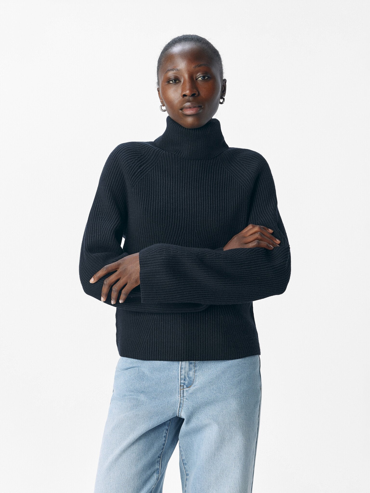 Objekt | Rollkragenpullover Viola schwarz NOOS