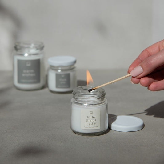 Leeff | Geurkaarsje in glazen pot | Little things matter
