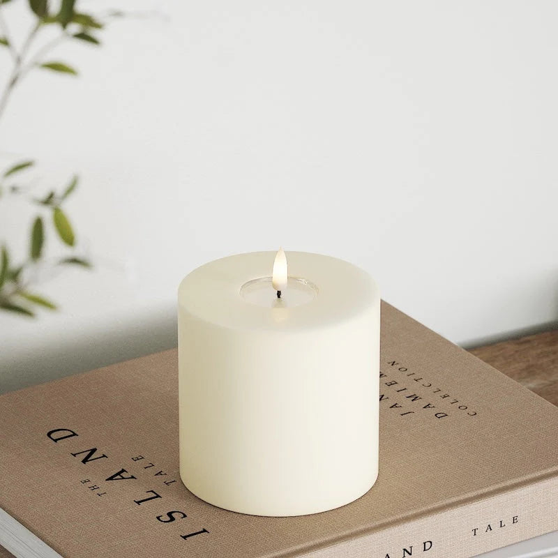 Deluxe Homeart | LED Kaars creme 10x10cm