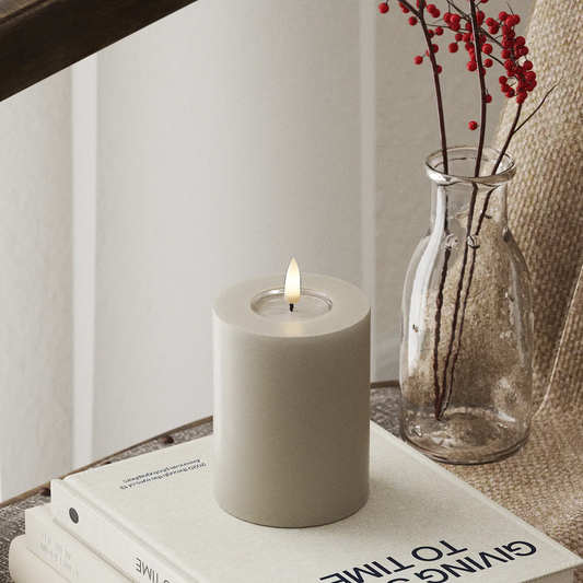 Deluxe Homeart | LED Kaars sand 7.5x10cm