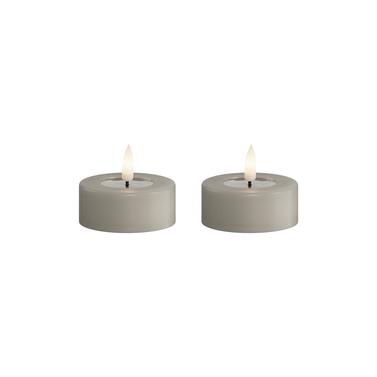 Deluxe Homeart | LED theelicht jumbo sand | 2stuks