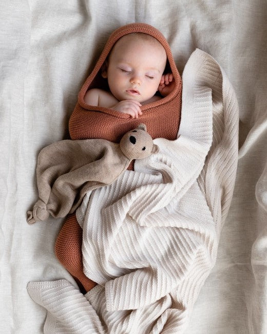 Hvid | Knuffeldoek Teddy Tokki Sand