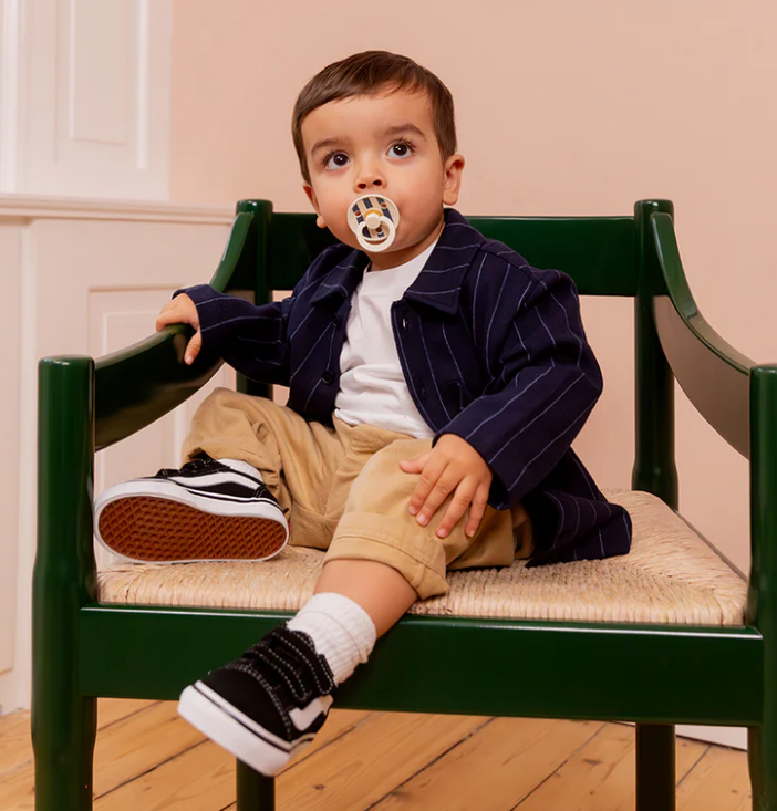 Bibs | Speen round set2 pin ivory steel blue