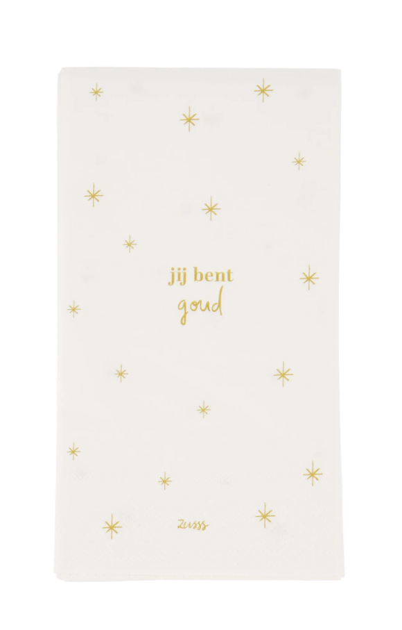 Zusss | Rechteckige Servietten, ihr seid Gold wert!