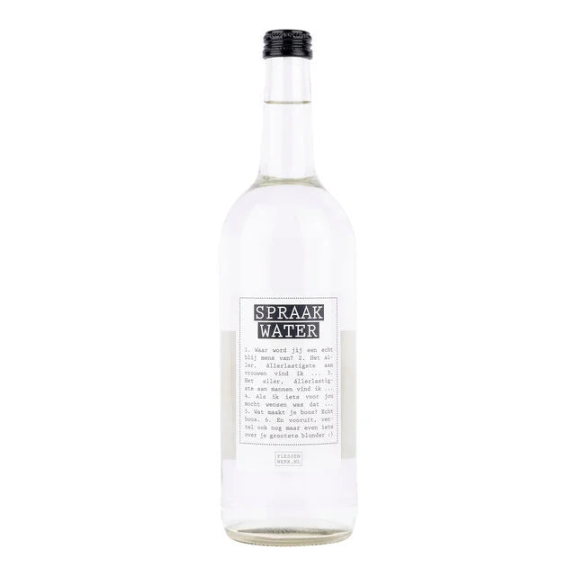 Flessenwerk | Fles spraakwater