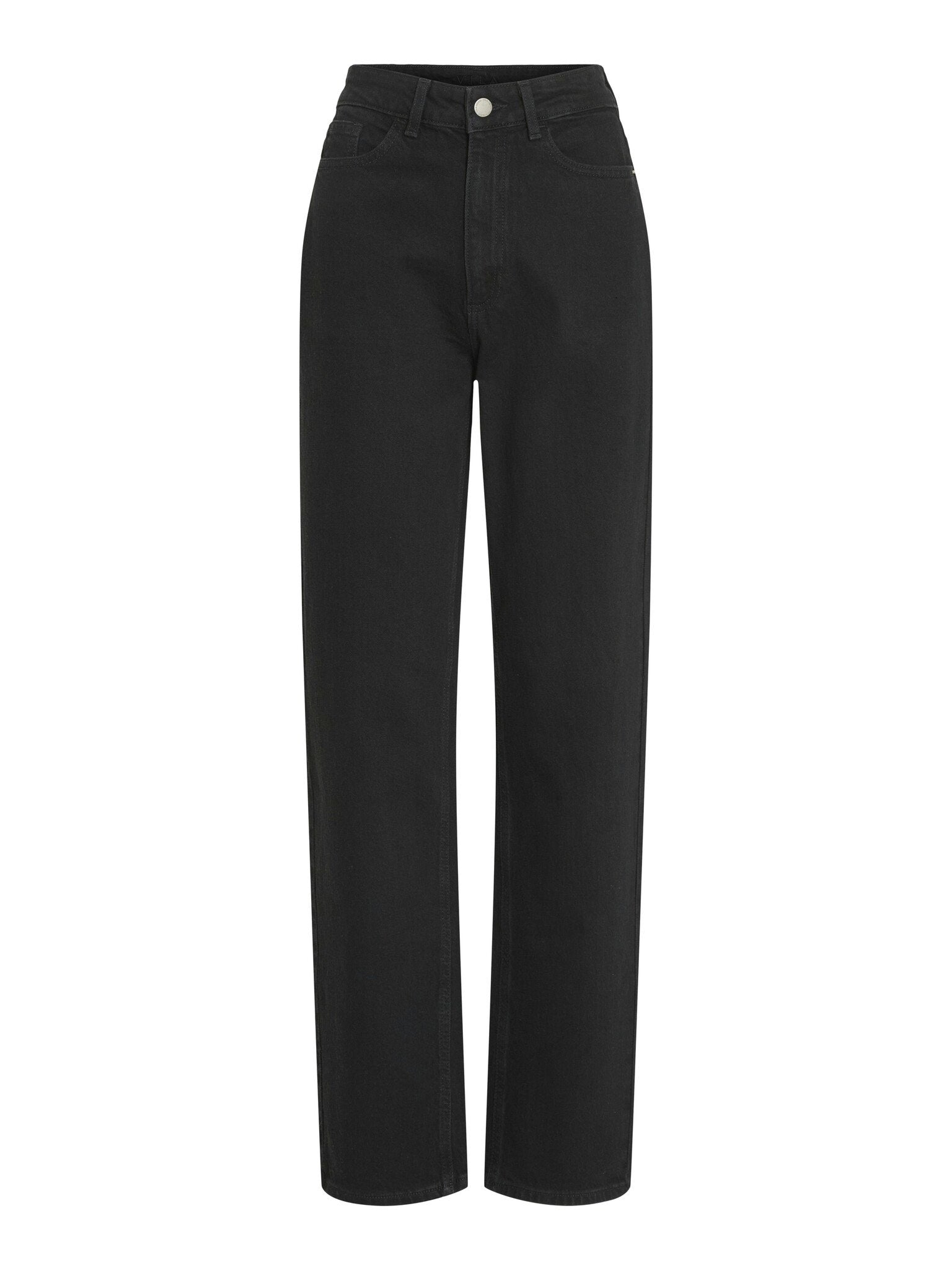 Villa | Jeans Kelly Straight, schwarzer Denim