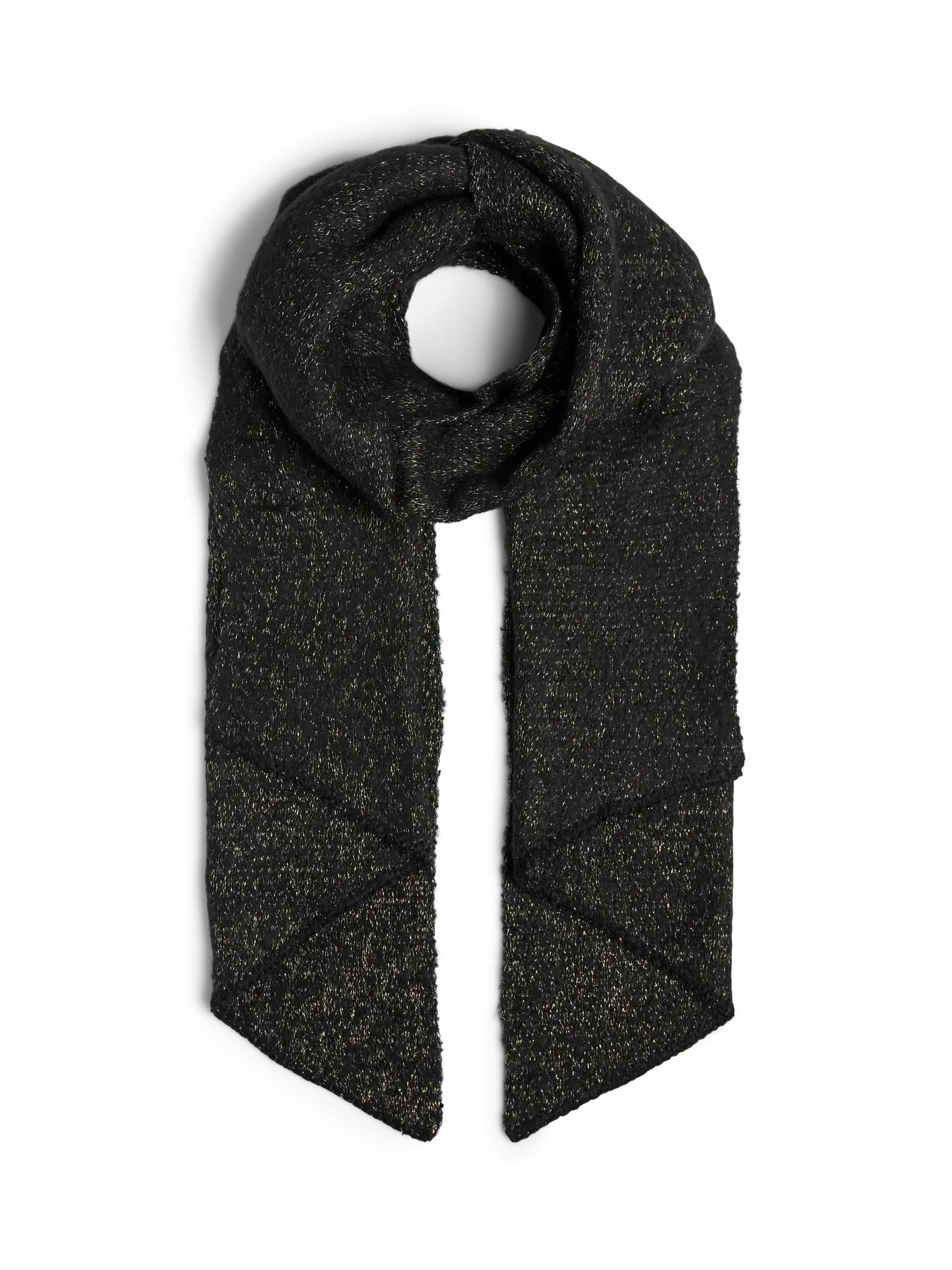 Schmuckstücke | Schal Pyron schwarz mit Goldfaden