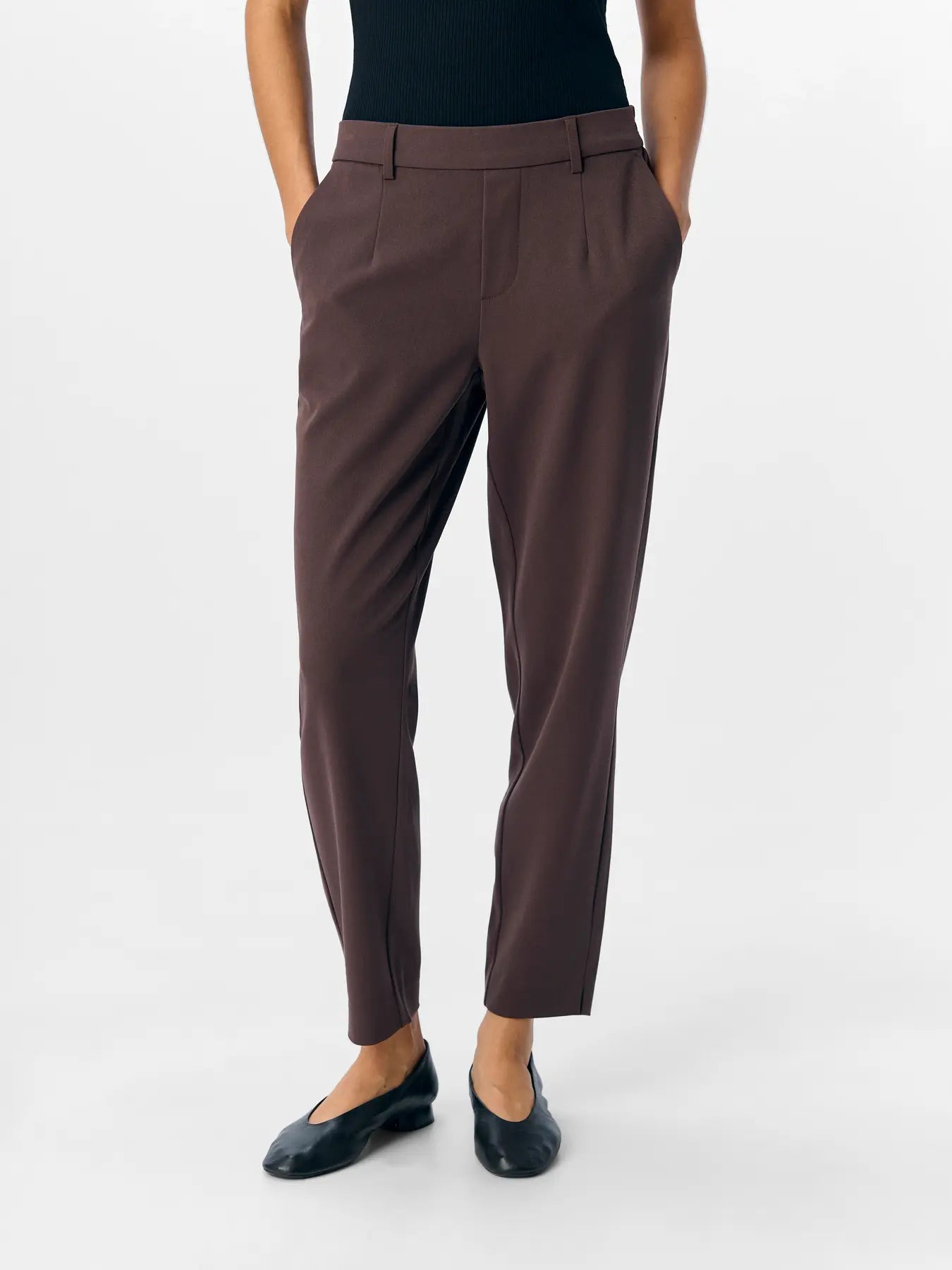Object | Pantalon Lisa slim seal brown