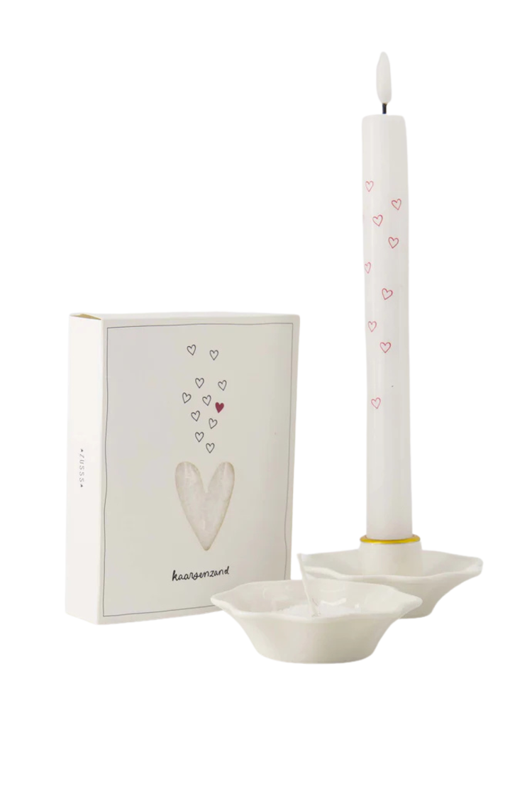 Zusss | Teelichthalter aus weißer Keramikschale