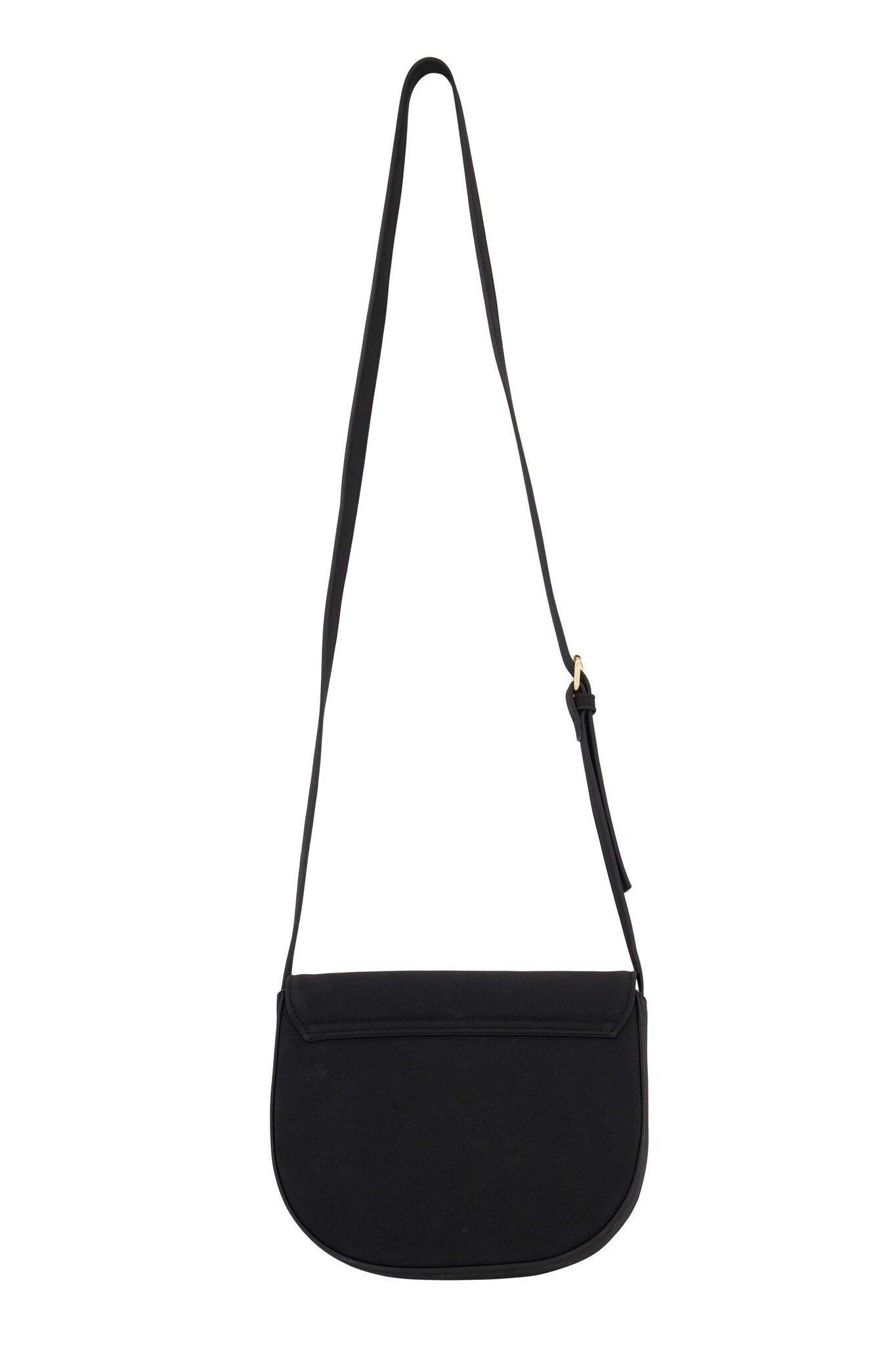 Zusss | Schoudertas met gouden ring zwart