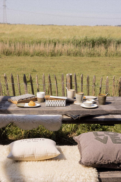 Zusss | Samt-Liebeskissen 45x45cm dunkelgrün