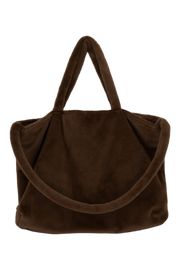 Zusss | Shopper aus Kunstpelz, schokoladenbraun