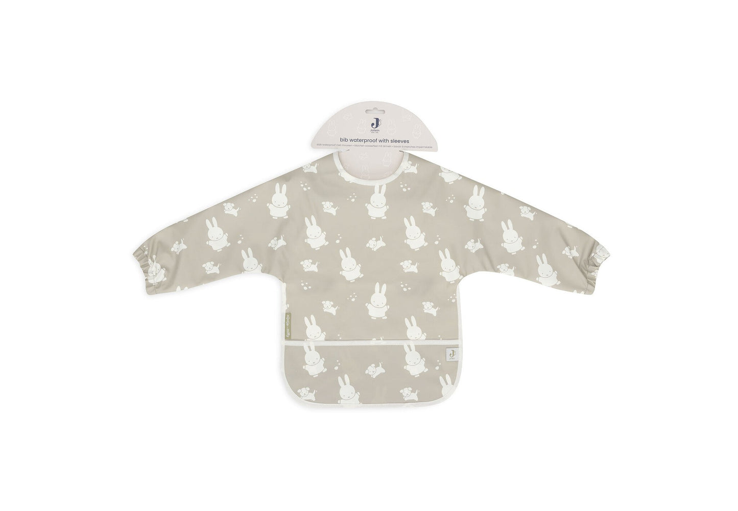 Jollein | Wasserdichte Latzhose mit Ärmeln in Miffy&amp;Snuffy Olivgrün