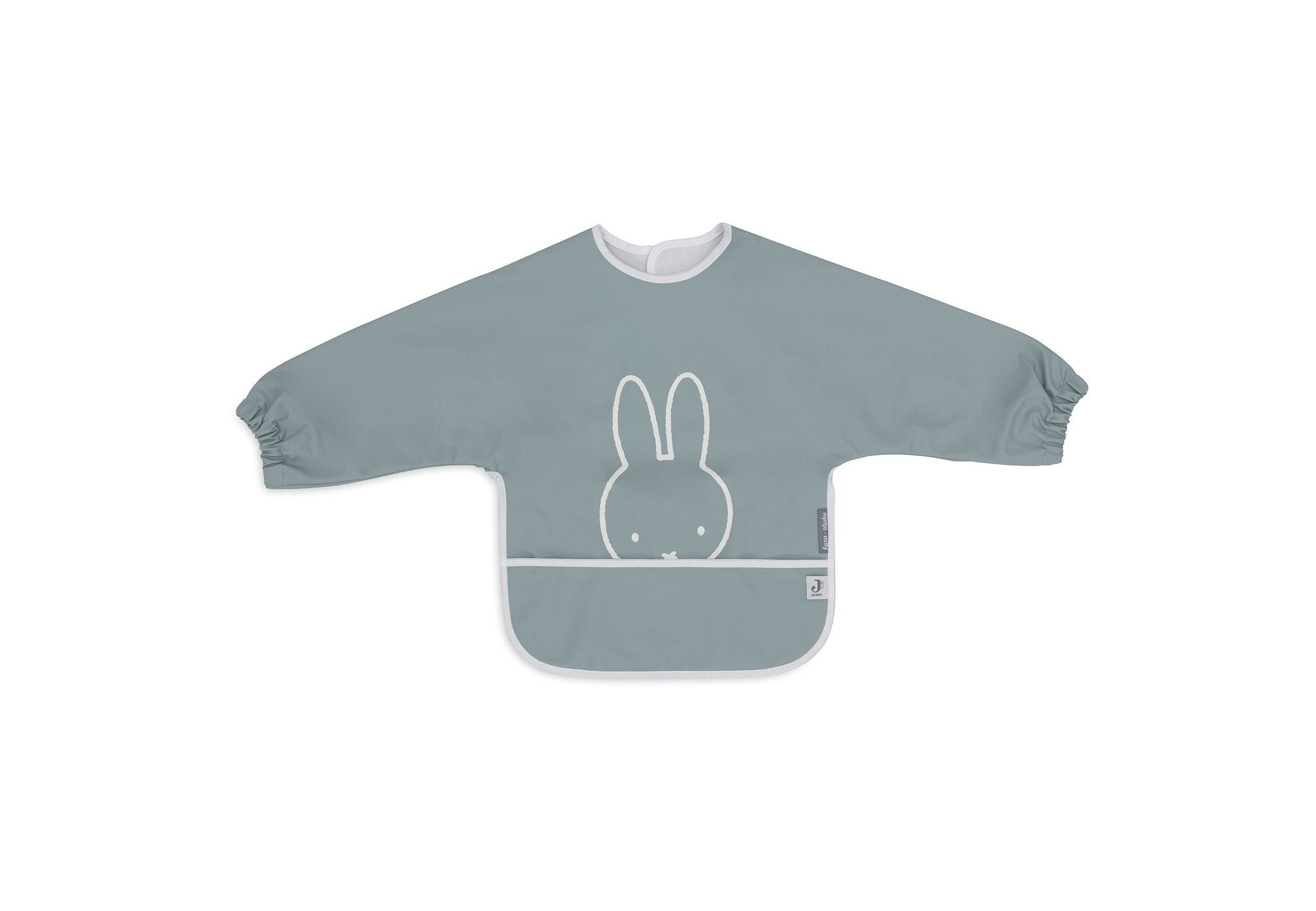 Jollein | Wasserdichte Latzhose mit Ärmeln, miffy Peekaboo, Meeresgrün