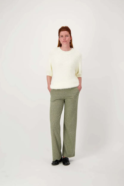 Zusss | Broek visgraat moss green