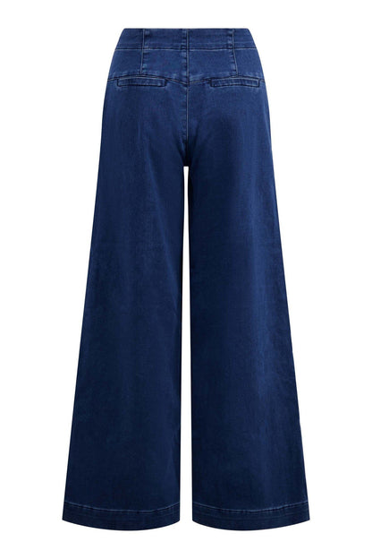 Zusss | Broek van jogger denim mid blue