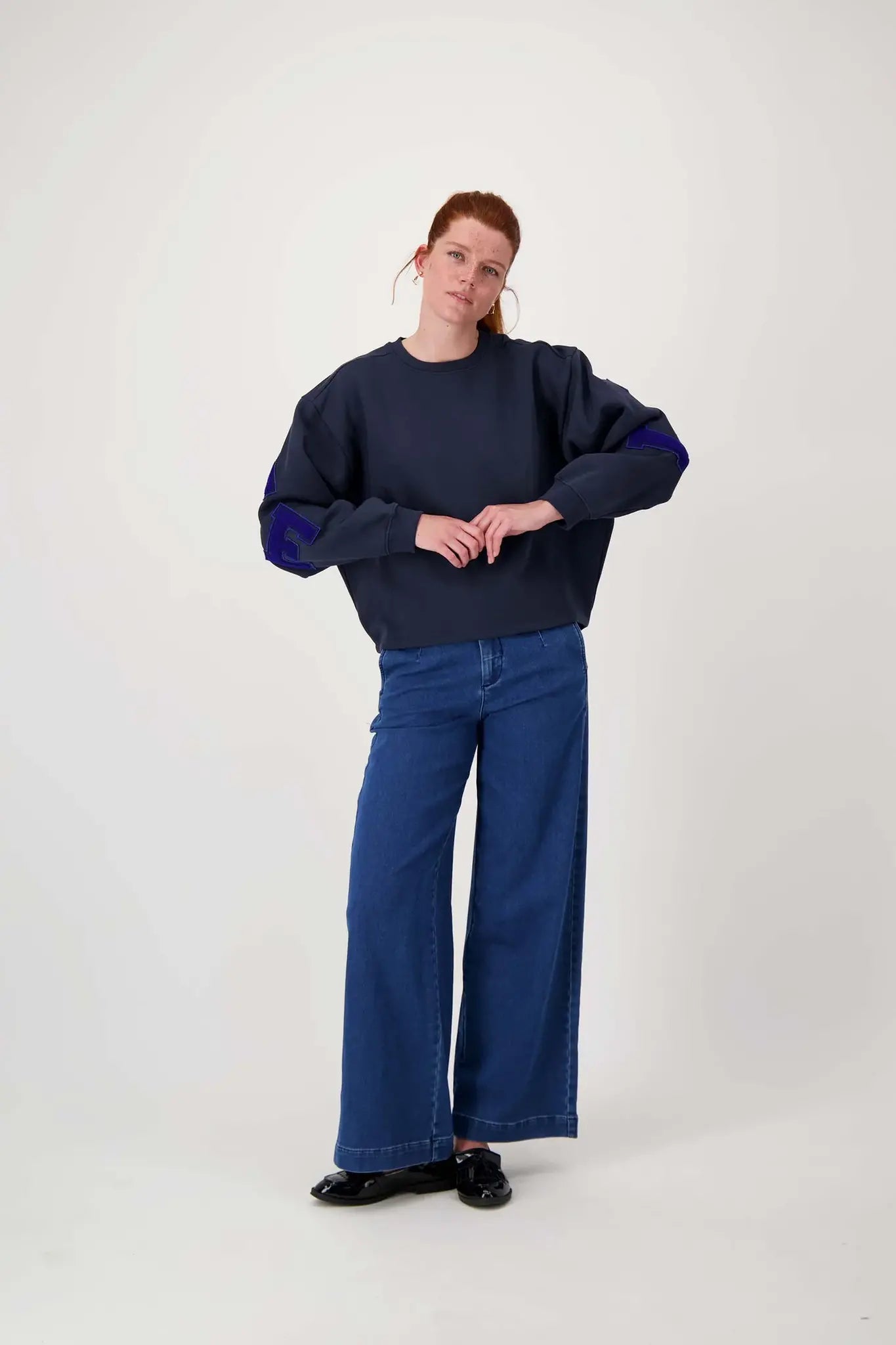 Zusss | Jogginghose aus mittelblauem Denim