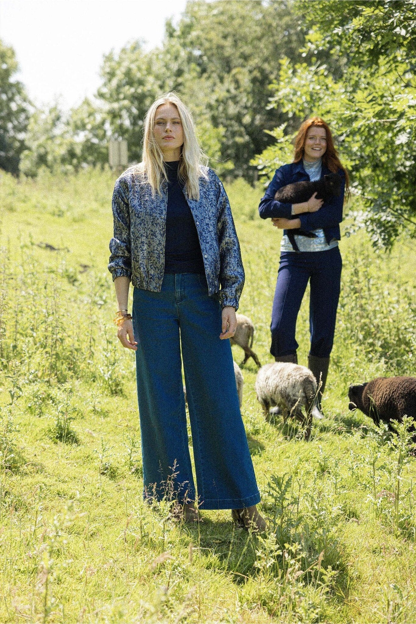 Zusss | Jogginghose aus mittelblauem Denim