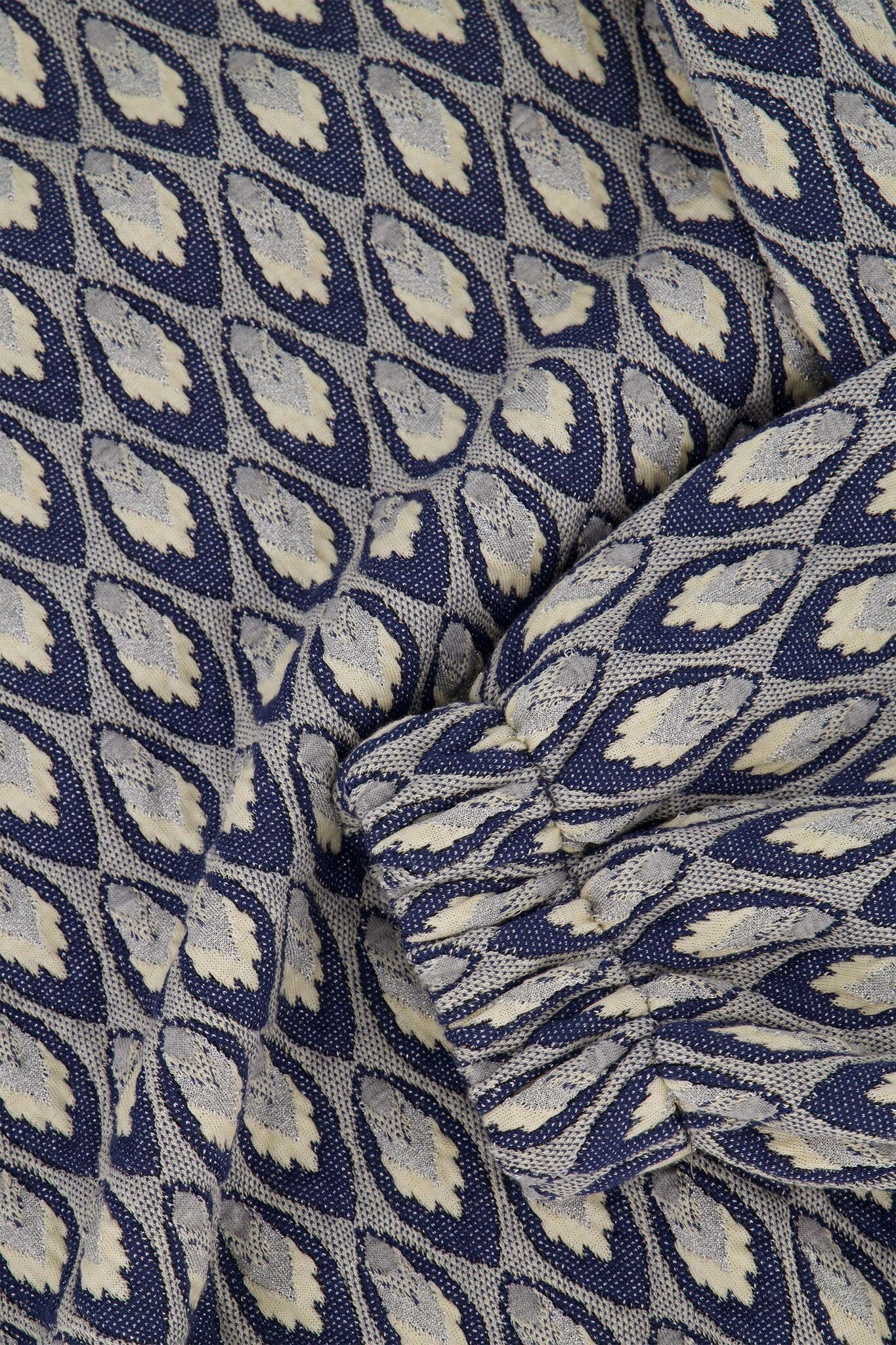 Zusss | Pullover aus Jacquard-Stoff, marineblau
