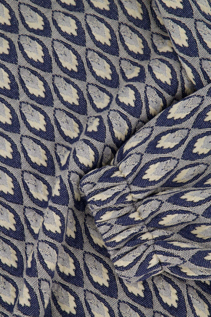 Zusss | Pullover aus Jacquard-Stoff, marineblau